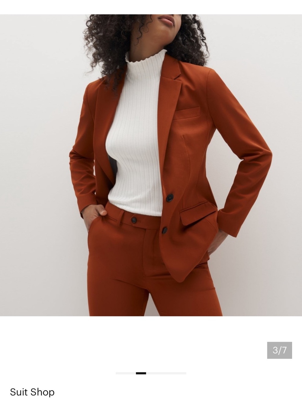 Suit Shop Burnt Orange Blazer